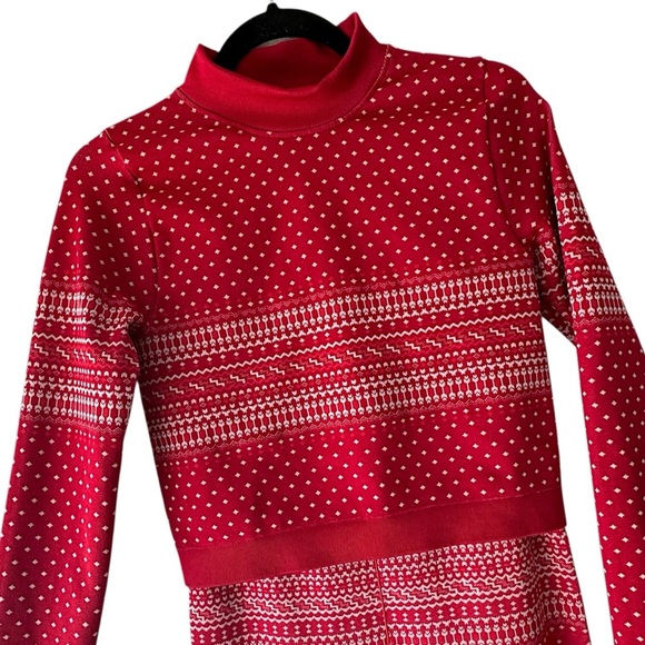 FABLETICS | NWOT FAIR ISLE HOLLY SET HIGH WAIST SEAMLESS LEGGINGS & TOP | MEDIUM - Picture 4 of 16